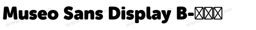 Museo Sans Display B字体转换